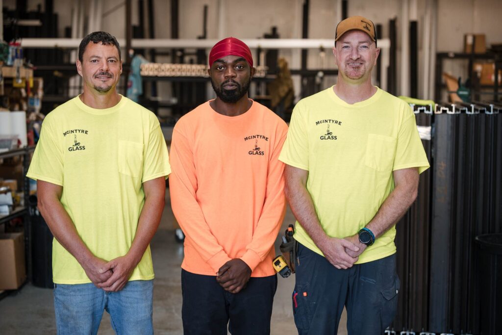 The crew in our fabrication shop